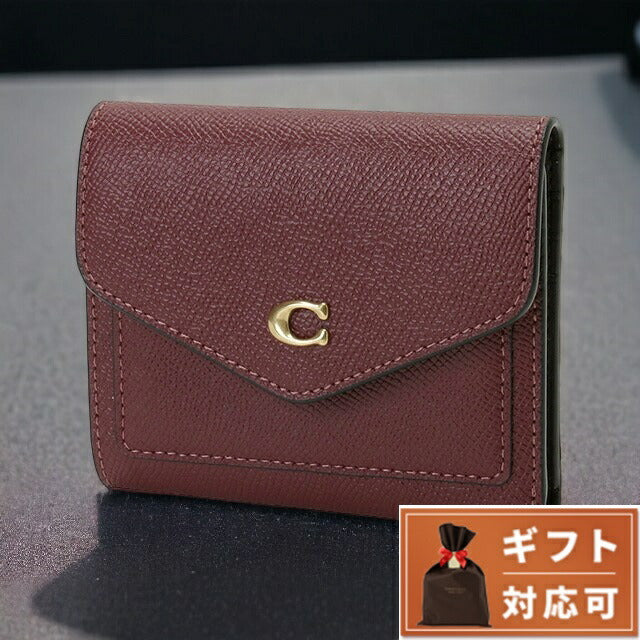 コーチ COACH C2328 B4/WN ウィン 三つ折り財布 スモールウォレット ワインレッド レディース WYN SMALL WALLET BWCO01108L