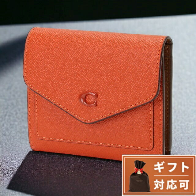 コーチ COACH CH808 B4B4D ウィン 三つ折り財布 スモールウォレット サンオレンジ レディース WYN SMALL WALLET BWCO01111L