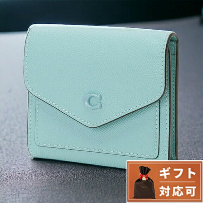 コーチ COACH CH808 LHVSE ウィン 三つ折り財布 スモールウォレット フェイデッドブルー レディース WYN SMALL WALLET BWCO01112L