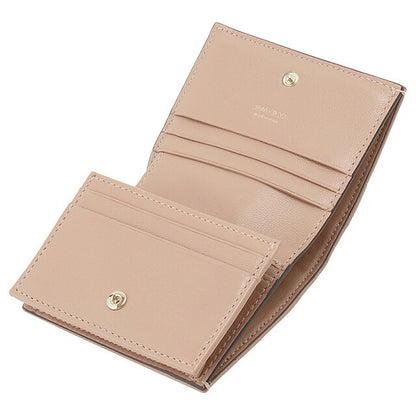 ジミーチュウ JIMMY CHOO HANNE NBA BALLET PINK LIGHT GOLD ハンネ アヴェニュー アベニュー 二つ折り財布 ミニ財布 バレエピンク BWJM00230L