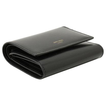 ジミーチュウ JIMMY CHOO MARINDA TAZ BLACK LIGHT GOLD マリンダ 三つ折り財布 ミニ財布 ブラック レディース MARINDA TRI-FOLD WALLET BWJM00234L