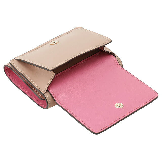 ジミーチュウ JIMMY CHOO NEMO AYO BALLET PINK CANDY PINK LIGHT GOLD ネモ 内外バイカラー 三つ折り財布 ミニ財布 BWJM00235L