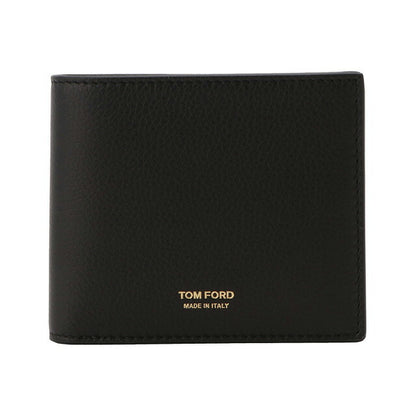 トムフォード TOM FORD Y0228 LCL158G 1N001 二つ折り財布（小銭入れ無し）ブラックメンズ ウォレット T LINE CLASSIC BIFOLD WALLET 記念品 ギフト BWTD00032M