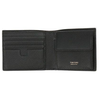 トムフォード TOM FORD YT278 LCL158G 1N001 小銭入れ付二つ折り財布 ブラック メンズ ウォレット BWTD00042M