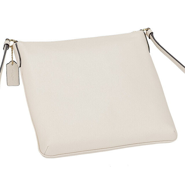 2504-206｜美品｜コーチ ショルダーバッグ レザー ホワイト 美品 COACH コーチ ショルダーバッグ 白 レザー 肩かけ 斜めがけ