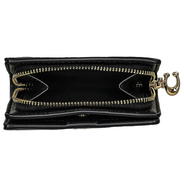 コーチ 二つ折り財布 レディース ブランド COACH シグネチャー レザー C2862 IMBLK 1 ブラック C2862-IMBLK-1