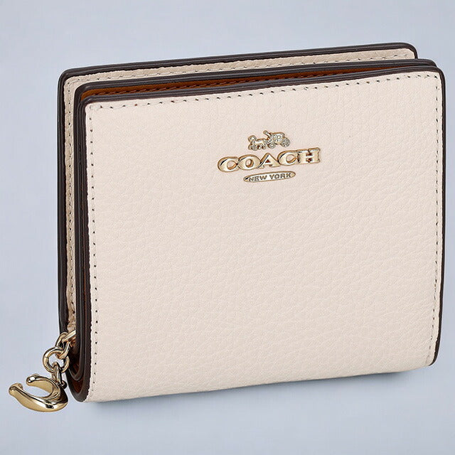コーチ 二つ折り財布 レディース ブランド COACH レザー C2862 IMCHK 1 ホワイト C2862-IMCHK-1