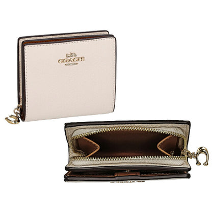 コーチ 二つ折り財布 レディース ブランド COACH レザー C2862 IMCHK 1 ホワイト C2862-IMCHK-1