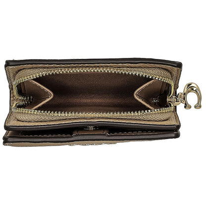 コーチ 二つ折り財布 レディース ブランド COACH レザー C2862 IMTAU 1 トープ/ベージュ C2862-IMTAU-1
