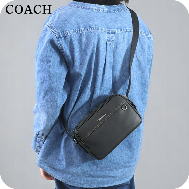 コーチ ショルダーバッグ メンズ レディース ブランド COACH レザー C4148 QB BK 1 ブラック C4148-QB-BK-1