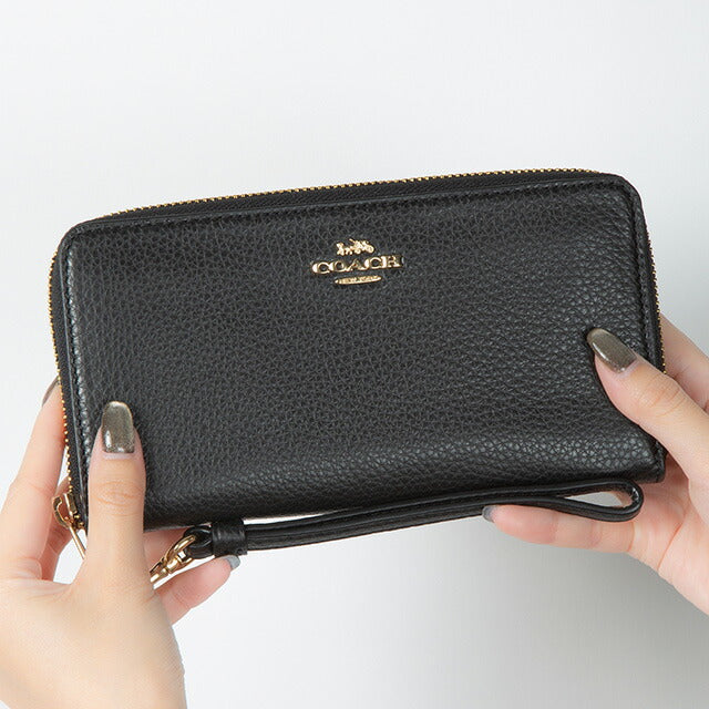 コーチ 長財布 レディース ブランド COACH レザー C4451 IMBLK 1
