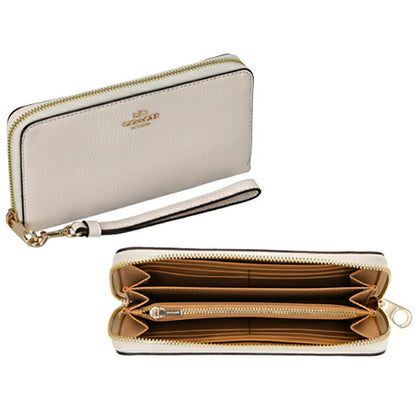 コーチ 長財布 レディース ブランド COACH レザー C4451 IMCHK 1 ホワイト C4451-IMCHK-1