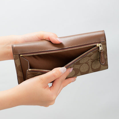 コーチ 長財布 レディース ブランド COACH C5966 IME74 1 ブラウン C5966-IME74-1