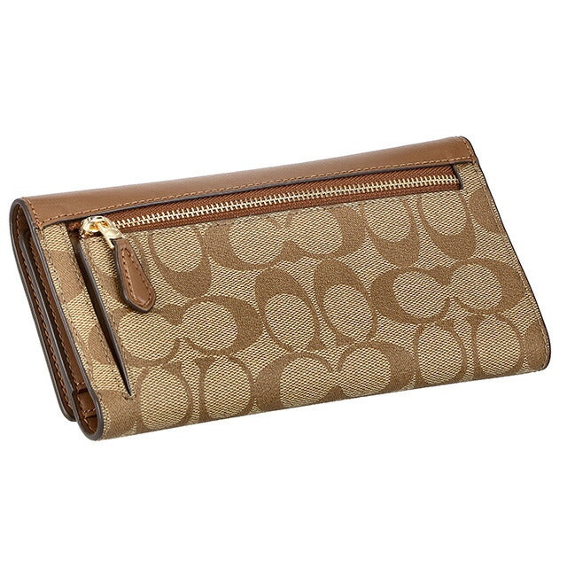 COACH 長財布 サドルブラウン レディース C5966 IME74 COACH コーチ 長財布 財布 レディース シグネチャー スリム