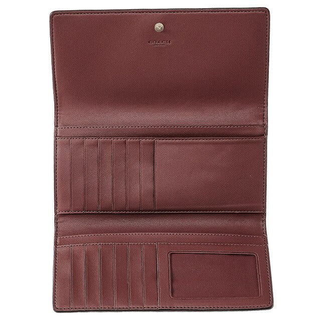 コーチ 長財布 レディース ブランド COACH C5966 IMW6S 1 ブラウン/レッドウッド C5966-IMW6S-1