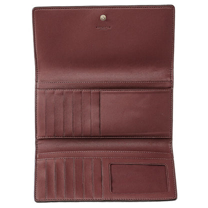 コーチ 長財布 レディース ブランド COACH C5966 IMW6S 1 ブラウン/レッドウッド C5966-IMW6S-1