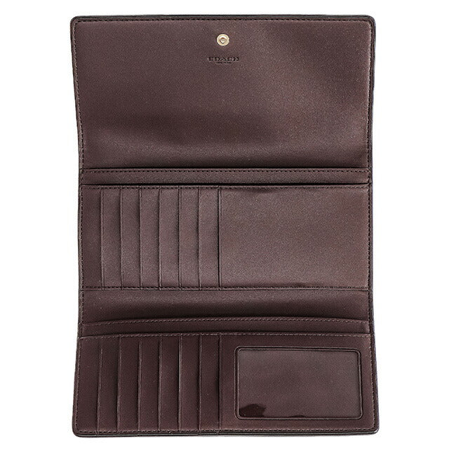 コーチ 長財布 レディース ブランド COACH C5966 IMW7C 1 グリーン/ブラウン C5966-IMW7C-1