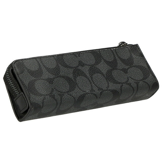 コーチ ペンケース メンズ レディース ブランド COACH C6986 QBO4G 1 ブラック系 C6986-QBO4G-1