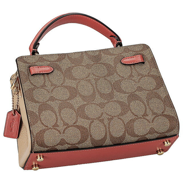 コーチ ハンドバッグ レディース ブランド COACH シグネチャー C8318 IMLOT 1 カーキ ホワイト マルチ C8318-IMLOT-1