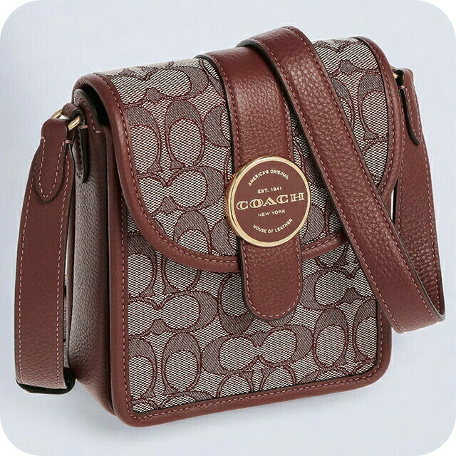 コーチ ショルダーバッグ メンズ レディース ブランド COACH シグネチャー C8321 IMMZI 1 ボルドー系 C8321-IMMZI-1