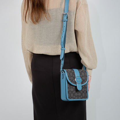 コーチ ショルダーバッグ メンズ レディース ブランド COACH シグネチャー C8321 SVUQ3 1 ブラック系/ブルー C8321-SVUQ3-1
