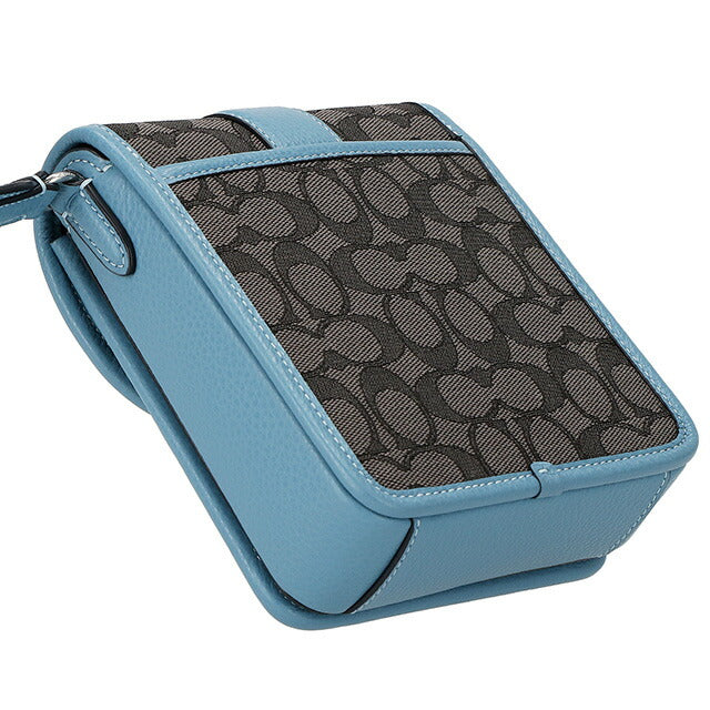コーチ ショルダーバッグ メンズ レディース ブランド COACH シグネチャー C8321 SVUQ3 1 ブラック系/ブルー C8321-SVUQ3-1