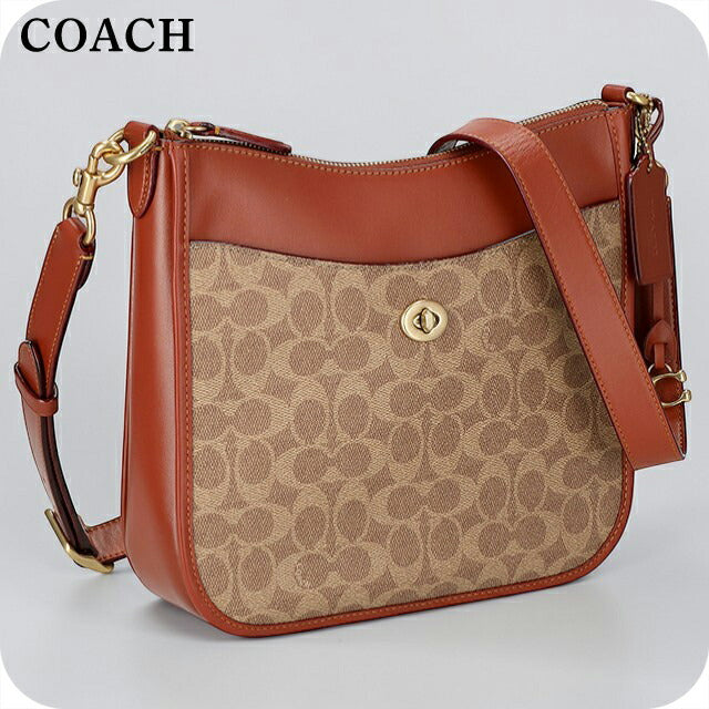 コーチ ショルダーバッグ レディース ブランド COACH レザー CAMBODIA C8487 B4NQ4 TAN RUST 斜めがけ 高級 おしゃれ プレゼント 女性 実用的 かわいい