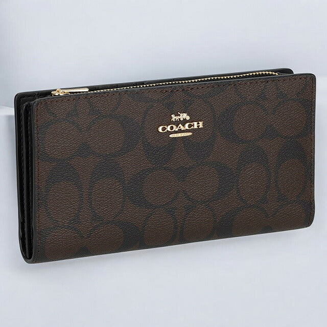 コーチ 長財布 メンズ レディース ブランド COACH C8714 IMAA8 1 ブラウン C8714-IMAA8-1
