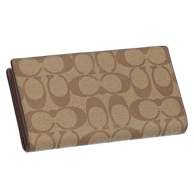 コーチ 長財布 メンズ レディース ブランド COACH シグネチャー C8714 IME74 1 ベージュ C8714-IME74-1