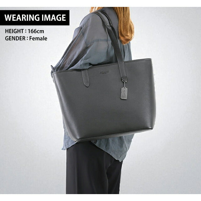 極美品　COACH コーチ トートバッグ C9876 A4可 ビジネス レザー COACH コーチ トートバッグ レザー サリバン トート ブラック