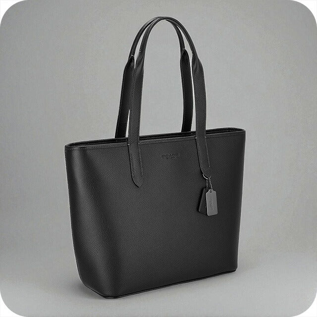 コーチ トートバッグ メンズ ブランド COACH レザー C9876 ブラック C9876-QB-BK-1