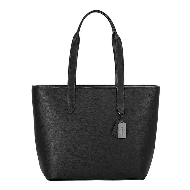 COACH　メンズ　ブラックレザー トートバッグ COACH コーチ トートバッグ メンズ レディース 2way 肩がけ