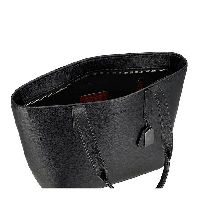 コーチ トートバッグ メンズ ブランド COACH レザー C9876 ブラック C9876-QB-BK-1