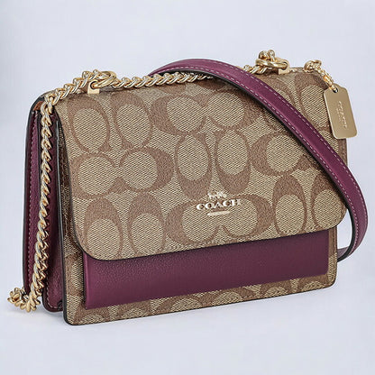 コーチ ショルダーバッグ レディース ブランド COACH シグネチャー C9946 IMRSF 1 カーキ/ディープベリー C9946-IMRSF-1