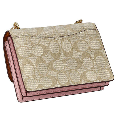コーチ ショルダーバッグ レディース ブランド COACH シグネチャー C9946 IMV3C 1 ベージュ/ピンク C9946-IMV3C-1