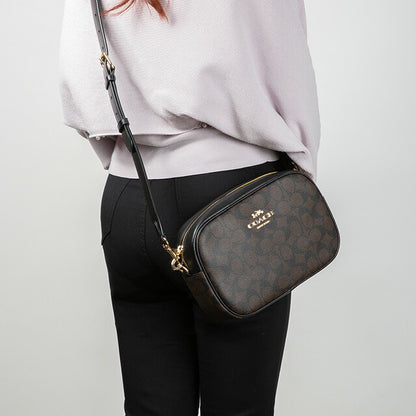 コーチ ショルダーバッグ レディース ブランド COACH シグネチャー CA547 IMAA8 1 ブラウン/ブラック CA547-IMAA8-1