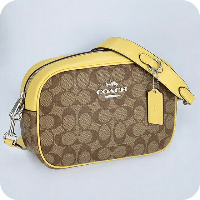 コーチ ショルダーバッグ レディース ブランド COACH シグネチャー CA547 SVWGW ベージュ/イエロー CA547-SVWGW-1