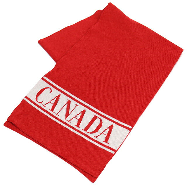 カナダグース マフラー キッズ ブランド CANADA GOOSE KIDS MERINO LOGO SCARF イタリア 6955K RED レッド系 小物 CAG6955K011
