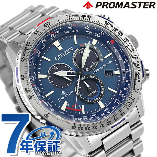 Citizen Promaster Eco-Drive Solar Radio Air Slide Rule Chronograph CB5000-50L CITIZEN Watch Brand Men&