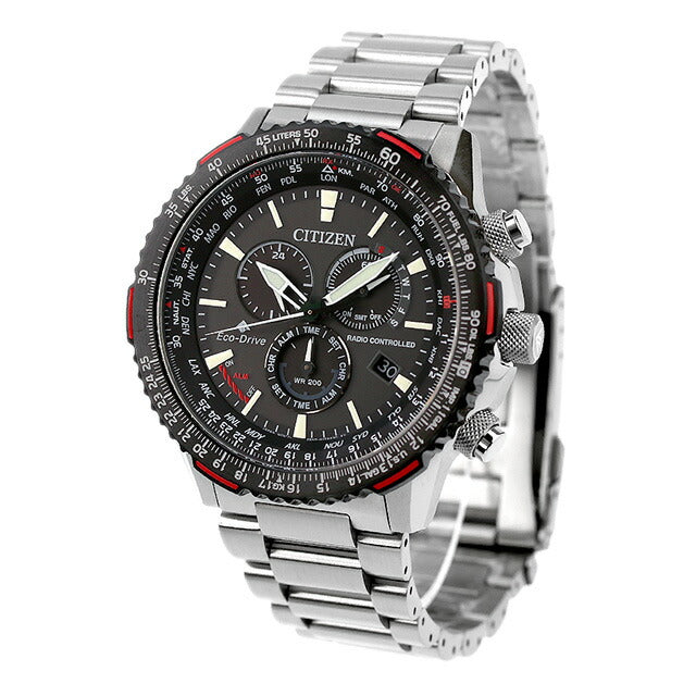 Citizen Promaster Eco-Drive Solar Radio Air Slide Rule Chronograph CB5001-57E CITIZEN Watch Brand Men&