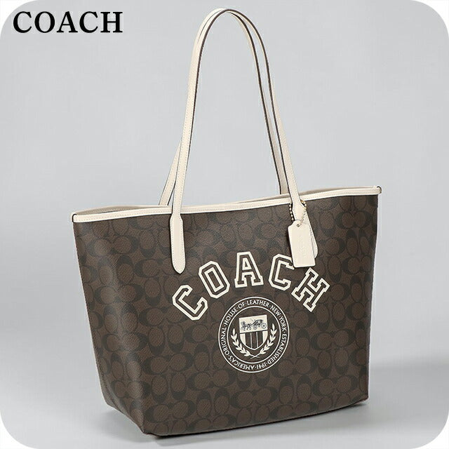 コーチ トートバッグ レディース ブランド COACH PHILIPPINES CB869 IMUOC ダークブラウン/ホワイト 軽量 手提げ 高級 おしゃれ プレゼント 女性 実用的 かわいい