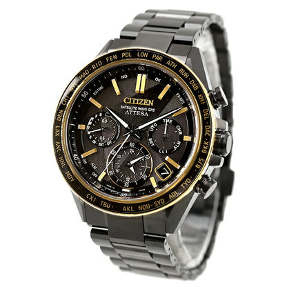 CC4078-51E ｜ シチズン アテッサ LIGHT in BLACK Eco-Drive 50th Anniversary Edition ダブルダイレクトフライト ACT Line エコドライブGPS衛星電波