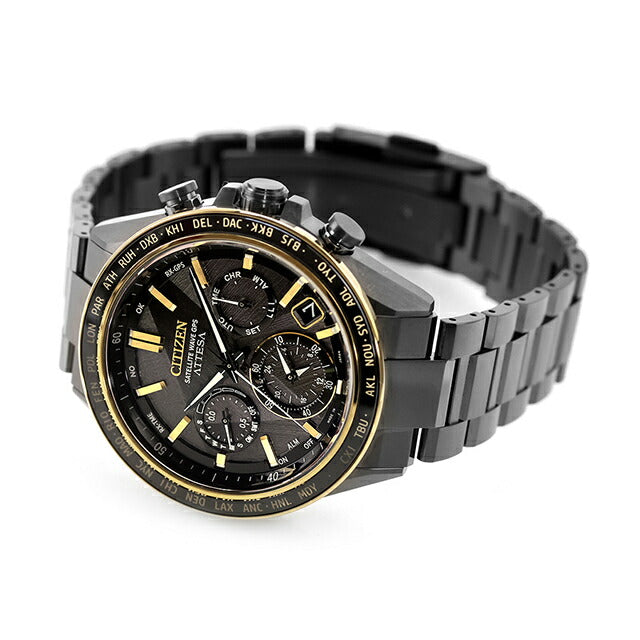 CC4078-51E ｜ シチズン アテッサ LIGHT in BLACK Eco-Drive 50th Anniversary Edition ダブルダイレクトフライト ACT Line エコドライブGPS衛星電波