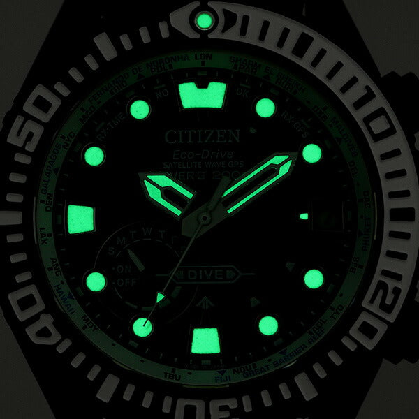 Citizen Promaster Eco-Drive Solar GPS Solar Radio Divers Watch Men&