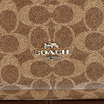 蔻驰背包女式品牌 COACH CCQ06 IMXHE 棕褐色/棕色 f58314 旅行豪华时尚礼物女式实用可爱