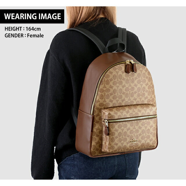 Coach Backpack Women's Brand COACH CCQ06 IMXHE Tan/Brown Travel Luxury Stylish Present Women Practical Cute – 腕時計のななぷれ