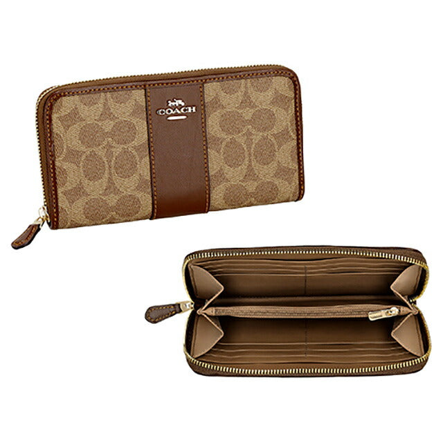 コーチ 長財布 レディース ブランド COACH CCQ07 IMXHE ブラウン ウォレット 高級 おしゃれ プレゼント 実用的