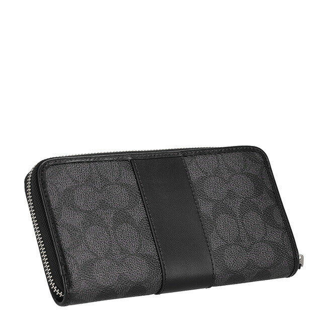 コーチ 長財布 メンズ ブランド COACH CCQ07 SVO1U ブラック