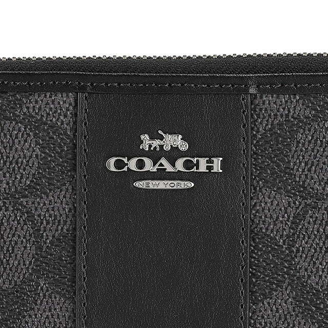 コーチ 長財布 メンズ ブランド COACH CCQ07 SVO1U ブラック ウォレット 高級 おしゃれ プレゼント 実用的