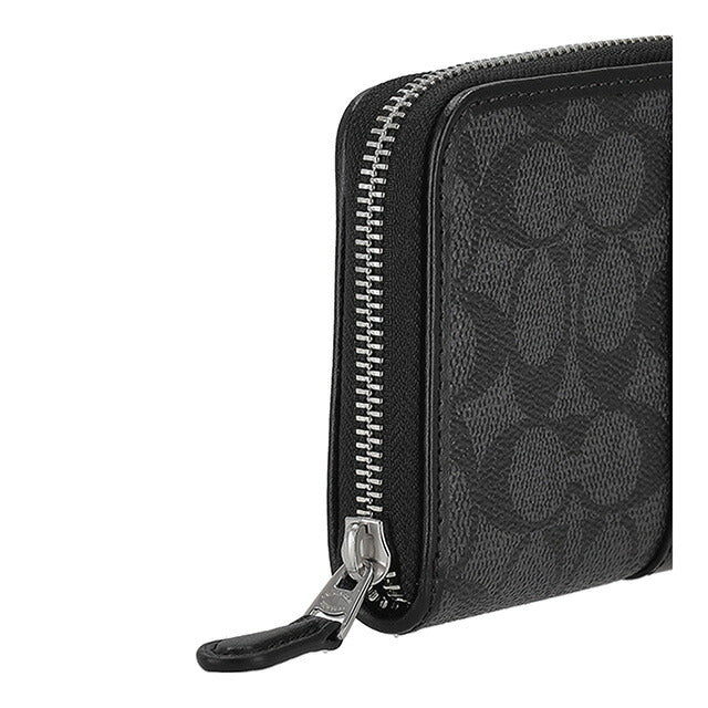 コーチ 長財布 メンズ ブランド COACH CCQ07 SVO1U ブラック